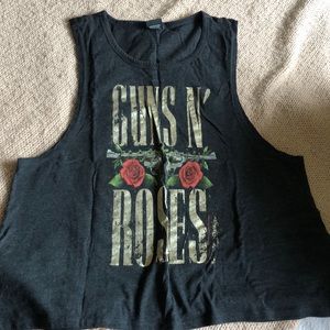 Guns and roses grey muscle tee size 2xl